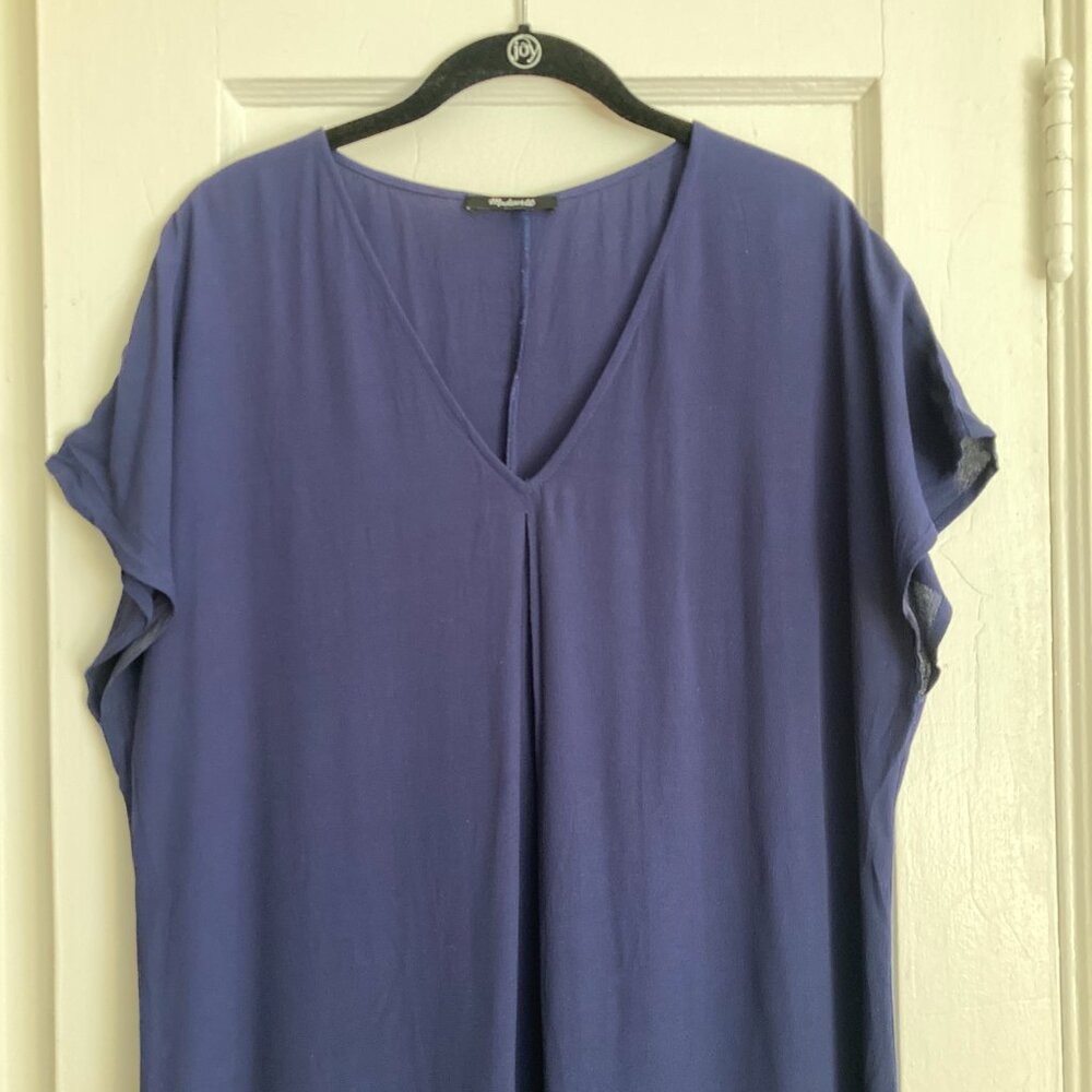 Madewell Navy Blue Moment T-Shirt dress size L - Picture 4 of 8